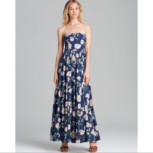 french connection blue floral dress
